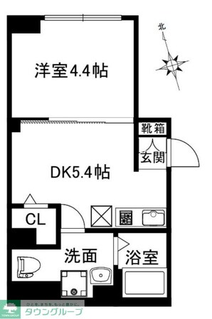 CREAL新富町の物件間取画像